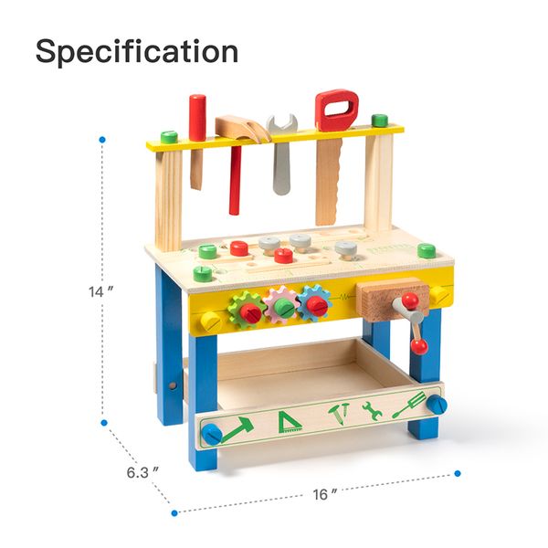 wooden workbench toys wood tool stand set birthday gift for children toddlers and kids
wooden workbench toys wood tool stand set birthday gift for children toddlers and kids