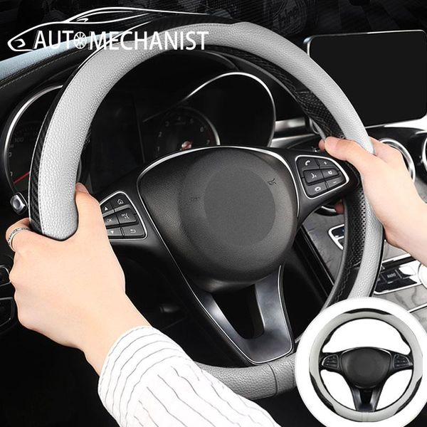 steering wheel covers carbon fiber car cover skidproof auto steering- anti-slip embossing leather interior accessories
steering wheel covers carbon fiber car cover skidproof auto steering- anti-slip embossing leather interior accessories