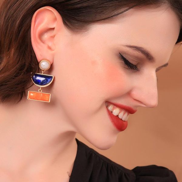 stud european and american fashion jewelry earrings 2021 resin simple colorful geometric pendant for women, Golden;silver
stud european and american fashion jewelry earrings 2021 resin simple colorful geometric pendant for women, Golden;silver