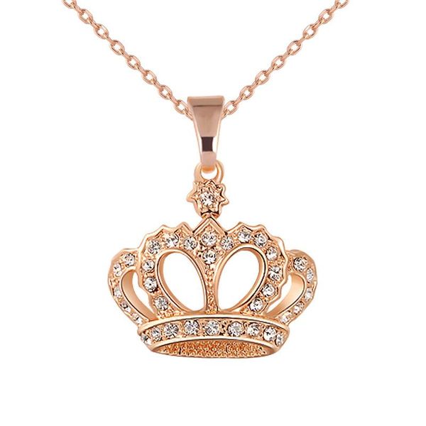 pendant necklaces 1 piece of fashion inlaid brick personality queen crown crystal necklace female jewelry birthday present, Silver
pendant necklaces 1 piece of fashion inlaid brick personality queen crown crystal necklace female jewelry birthday present, Silver
