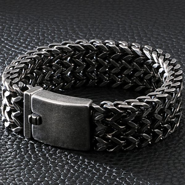 12/18/30mm wide black stainless steel bracelet men 23cm retro massive mens charm bracelets 2021 friendship mens jewellery male, Golden;silver
12/18/30mm wide black stainless steel bracelet men 23cm retro massive mens charm bracelets 2021 friendship mens jewellery male, Golden;silver