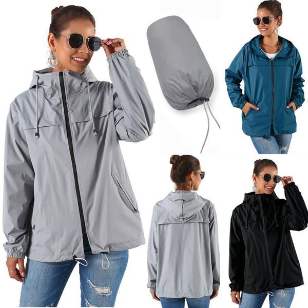 women's jackets autumn winter warm women solid waterproof raincoat lightweight rain jacket hooded coat chaquetas mujer manteau femme, Black;brown
women's jackets autumn winter warm women solid waterproof raincoat lightweight rain jacket hooded coat chaquetas mujer manteau femme, Black;brown