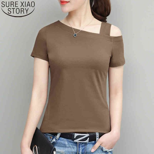 solid short sleeve t-shirt summer women slim fit slash neck fashion korean womens clothing tees tshirt shirts 9509 210417, White
solid short sleeve t-shirt summer women slim fit slash neck fashion korean womens clothing tees tshirt shirts 9509 210417, White