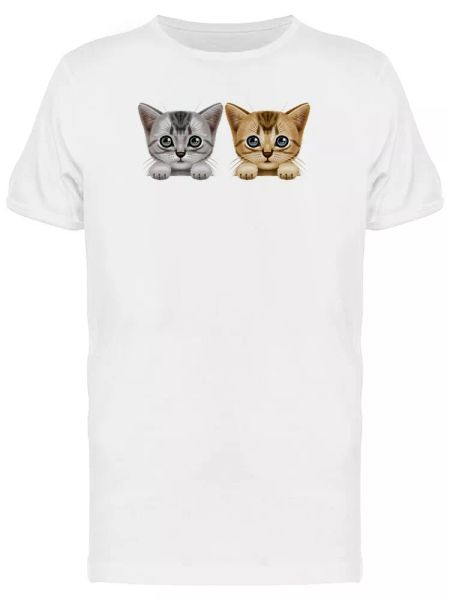 Two Cute Kittens Men's Tee -Image by Shutterstock, White;black
Two Cute Kittens Men's Tee -Image by Shutterstock, White;black