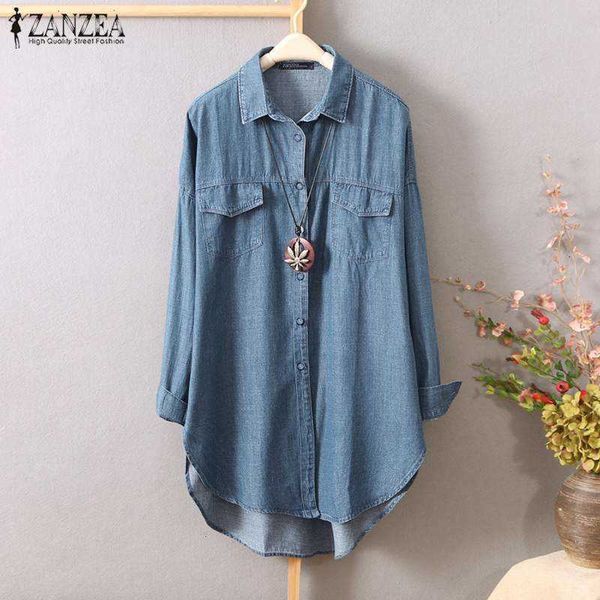 women's blouses & shirts blouses plus size casual spring fashion denim blue long sleeve blusas female lapel button tunic ch 2uda, White
women's blouses & shirts blouses plus size casual spring fashion denim blue long sleeve blusas female lapel button tunic ch 2uda, White