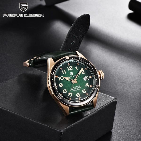 men's luxury watch pagani design brand 100m waterproof automatic clock fashion leather mechanical watches relogio masculino wristwatche, Slivery;brown
men's luxury watch pagani design brand 100m waterproof automatic clock fashion leather mechanical watches relogio masculino wristwatche, Slivery;brown
