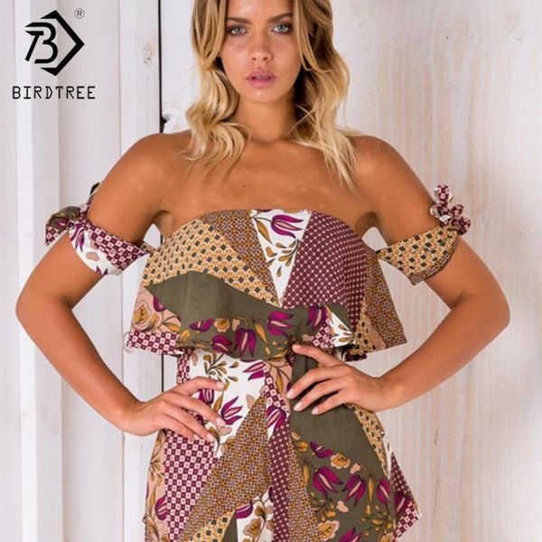 women's jumpsuits & rompers beach wear jumpsuit women 2021 print slash neck backless playsuit overalls female holiday d02607y, Black;white
women's jumpsuits & rompers beach wear jumpsuit women 2021 print slash neck backless playsuit overalls female holiday d02607y, Black;white