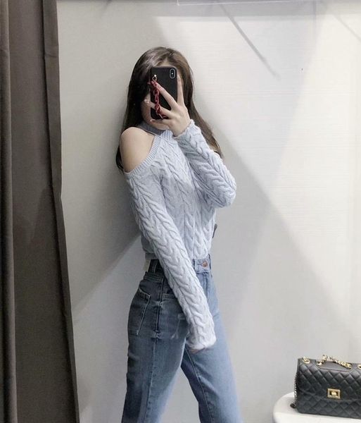 women's sweaters 2021 spring fashion solid color pullover long-sleeved eight-strand woven hollow design casual top, White;black
women's sweaters 2021 spring fashion solid color pullover long-sleeved eight-strand woven hollow design casual top, White;black