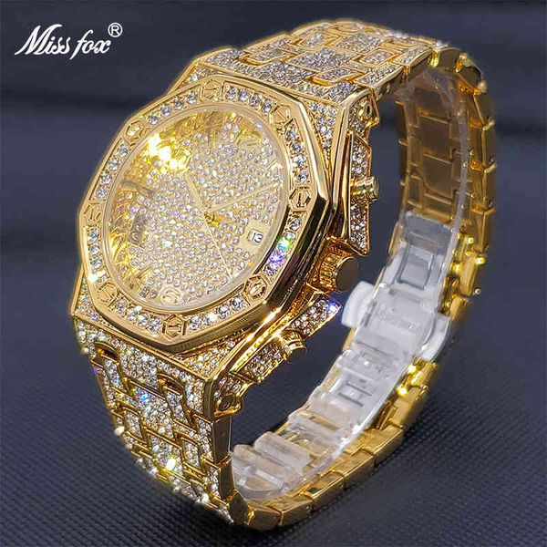 waterproof watches for men luxury brand missfox classic gold diamond watch with auto calendar large clock look like expensive, Slivery;brown
waterproof watches for men luxury brand missfox classic gold diamond watch with auto calendar large clock look like expensive, Slivery;brown