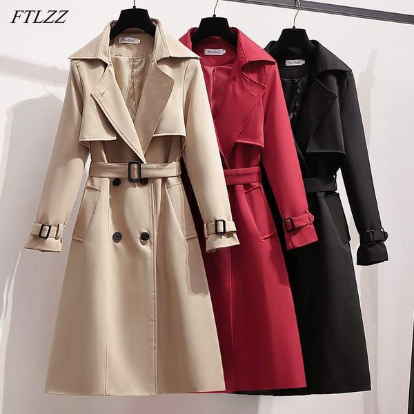 spring autumn women causal double breasted solid long trench office ladies turn-down collar slim coat with belt 210423, Tan;black
spring autumn women causal double breasted solid long trench office ladies turn-down collar slim coat with belt 210423, Tan;black