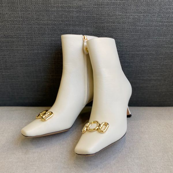 italian brand women's shoes designer square toe fashion metal buckle luxury high heel women's boots, Red;white
italian brand women's shoes designer square toe fashion metal buckle luxury high heel women's boots, Red;white