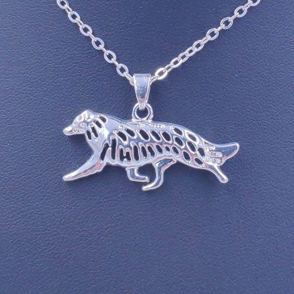 pendant necklaces cute border collie necklace dog animal gold silver plated jewelry for women male female girls ladies n036
pendant necklaces cute border collie necklace dog animal gold silver plated jewelry for women male female girls ladies n036