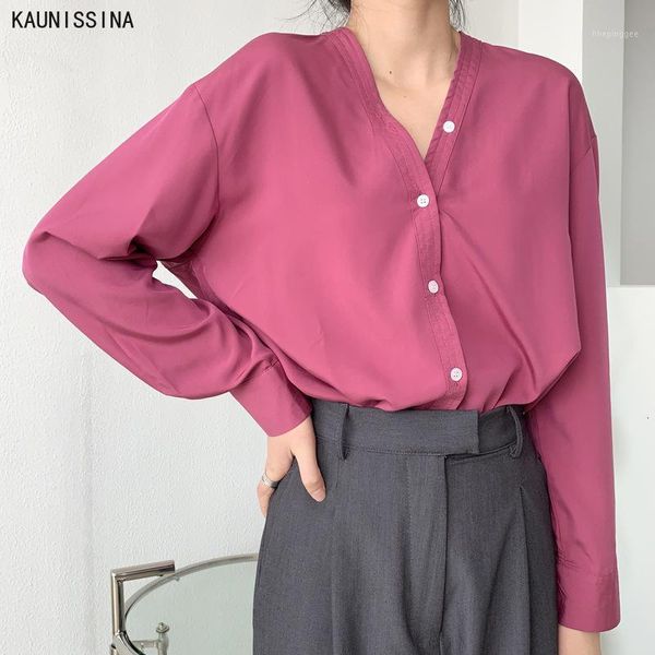 women's & womens and blouses autumn solid color button v-neck blouse female loose chic shirt ladies spring casual shirts clothes1 58vj, White
women's & womens and blouses autumn solid color button v-neck blouse female loose chic shirt ladies spring casual shirts clothes1 58vj, White