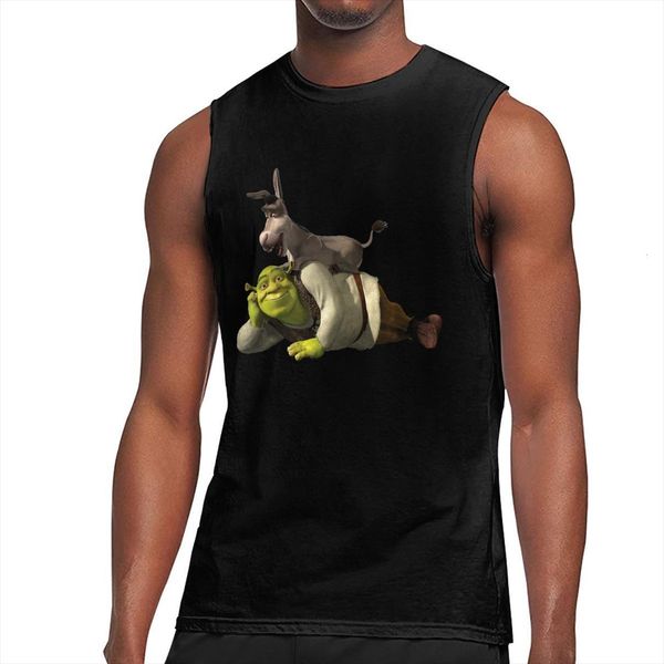 shrek comedy film and donkey bodybuilding muscle tank men gyms fitness workout sleeveless male clothing vest, White;black
shrek comedy film and donkey bodybuilding muscle tank men gyms fitness workout sleeveless male clothing vest, White;black