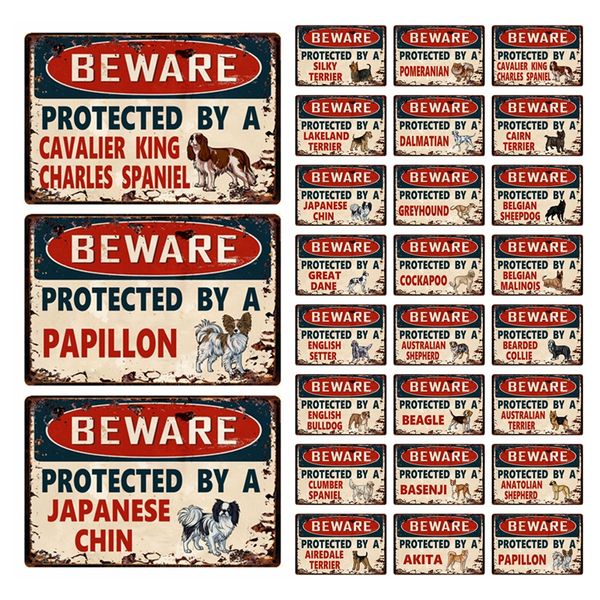 pet dog beware protected by a papillon akira basenji metal sign home decor bar wall art painting 20*30 cm size dy162
pet dog beware protected by a papillon akira basenji metal sign home decor bar wall art painting 20*30 cm size dy162
