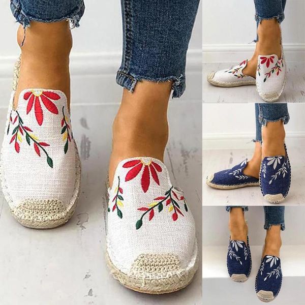 women ladies fashion embroider flat sandals slipper round toe casual shoes personality embroidered straw sandal, Black
women ladies fashion embroider flat sandals slipper round toe casual shoes personality embroidered straw sandal, Black