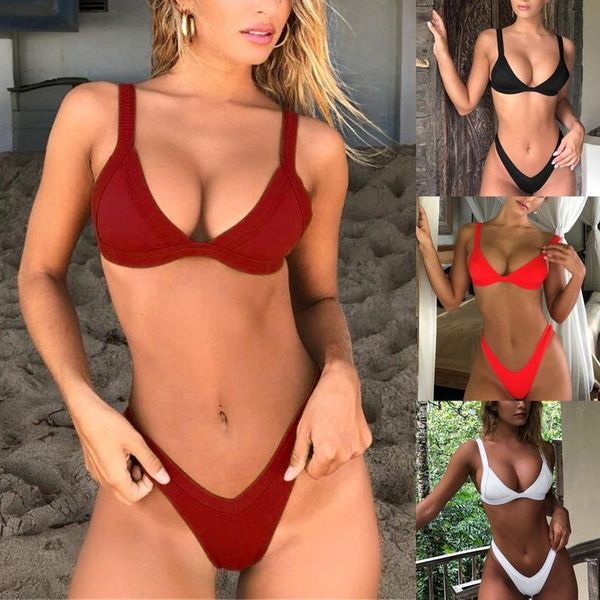 women's swimwear bikini solid swimsuit women push up set patchwork biquini brazilian summer beach bathing suit swim wear, White;black
women's swimwear bikini solid swimsuit women push up set patchwork biquini brazilian summer beach bathing suit swim wear, White;black
