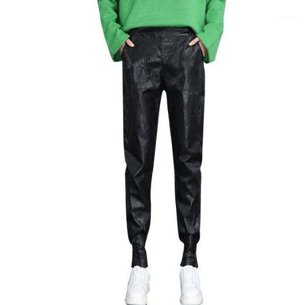 women's pants & capris autumn winter pu faux leather trouser women harem pant casual trousers loose elastic waist plus size s- 2xl, Black;white
women's pants & capris autumn winter pu faux leather trouser women harem pant casual trousers loose elastic waist plus size s- 2xl, Black;white
