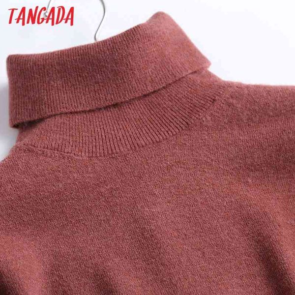tangada chic women 100% wool turtleneck sweater vintage office ladies thin knitted jumper 6d06, White;black
tangada chic women 100% wool turtleneck sweater vintage office ladies thin knitted jumper 6d06, White;black