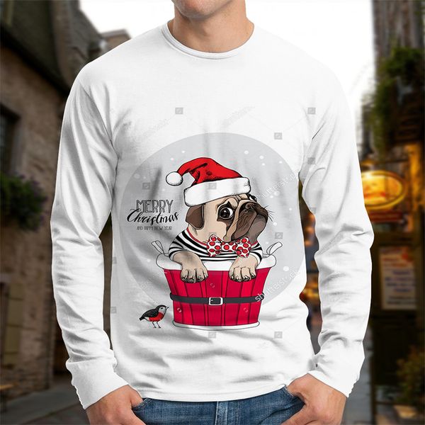 lazy style men's cartoon cute pet print pattern christmas shirt visual impact party fashion round neck high-quality sweatshirt, Black
lazy style men's cartoon cute pet print pattern christmas shirt visual impact party fashion round neck high-quality sweatshirt, Black