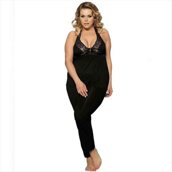 pajamas loungewea cotton big womens sleepwears size pyjama femme ete halter pyjamas lingerie porno nightdress sleepwear, Black;red
pajamas loungewea cotton big womens sleepwears size pyjama femme ete halter pyjamas lingerie porno nightdress sleepwear, Black;red