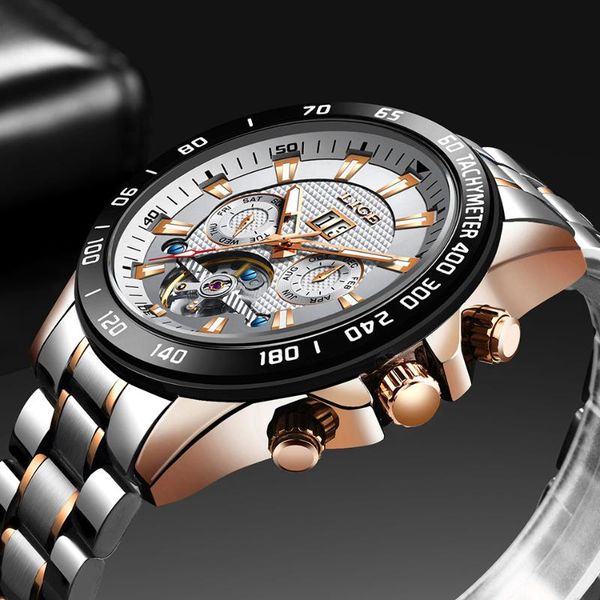 automatic tourbillon watch men's wrist skeleton mechanical watches stainless steel male clock men relogio masculino wristwatches, Slivery;brown
automatic tourbillon watch men's wrist skeleton mechanical watches stainless steel male clock men relogio masculino wristwatches, Slivery;brown