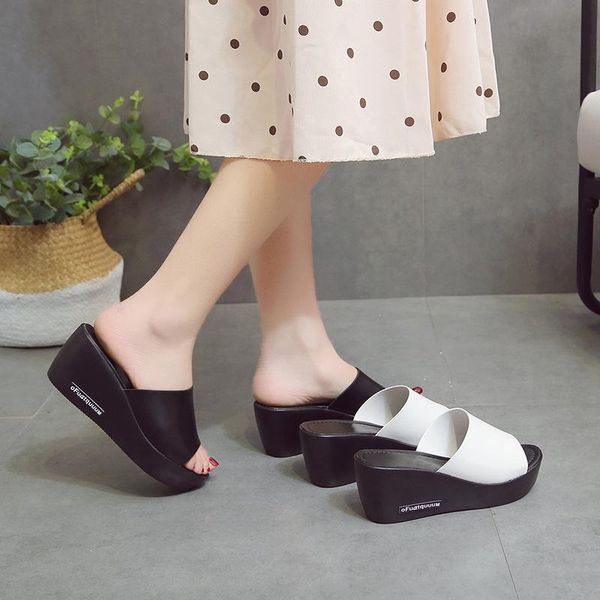 slippers women sandals platform wedge pu leather mules open toe slides shoes summer beach plus size solid black white
slippers women sandals platform wedge pu leather mules open toe slides shoes summer beach plus size solid black white