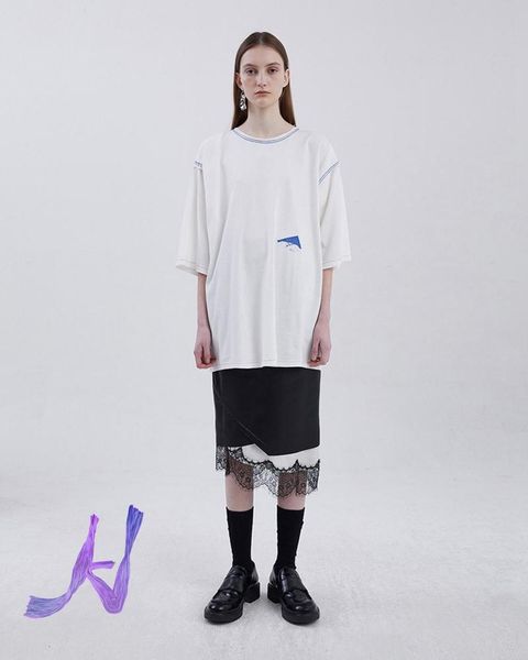 men's t-shirts men women ader error oversize adererror casual loose two-piece tape printed tees, White;black
men's t-shirts men women ader error oversize adererror casual loose two-piece tape printed tees, White;black