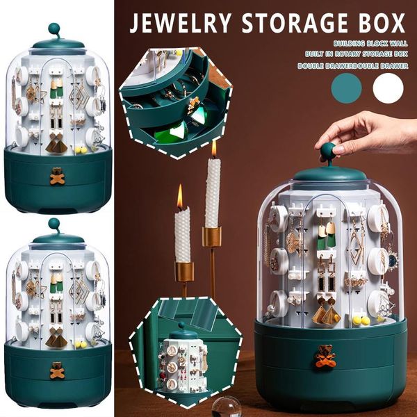 home jewelry storage box earrings ring necklace display organizer stand large capacity 360 bags
home jewelry storage box earrings ring necklace display organizer stand large capacity 360 bags