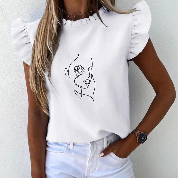 face abstract simple women t shirts casual funny gift for lady yong girl tee women's, White
face abstract simple women t shirts casual funny gift for lady yong girl tee women's, White