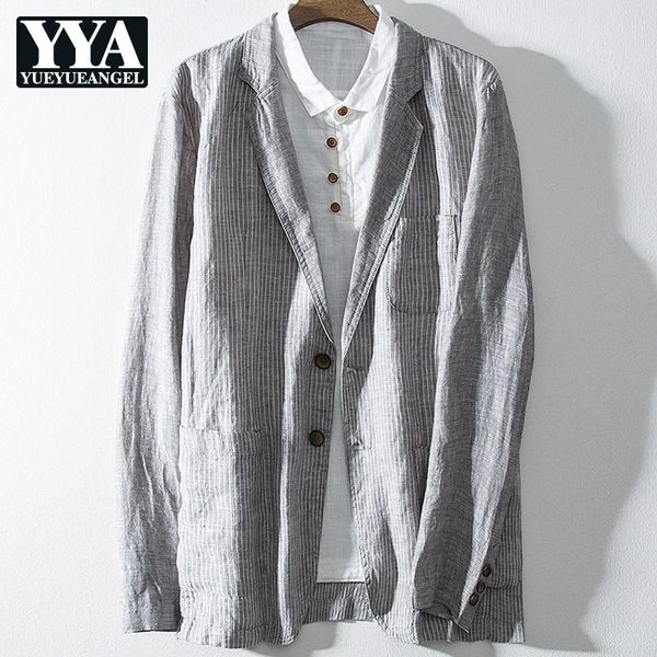 mens casual linen blazer jacket spring summer long sleeve striped suit coat single breasted business man work blazers outerwear men's s, White;black
mens casual linen blazer jacket spring summer long sleeve striped suit coat single breasted business man work blazers outerwear men's s, White;black