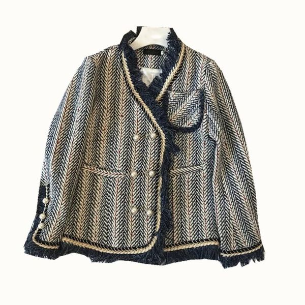 women's suits & blazers to gladself patchwork tassel elegant coat for women blazer cloats female long sleeve striped autumn fashion out, White;black
women's suits & blazers to gladself patchwork tassel elegant coat for women blazer cloats female long sleeve striped autumn fashion out, White;black