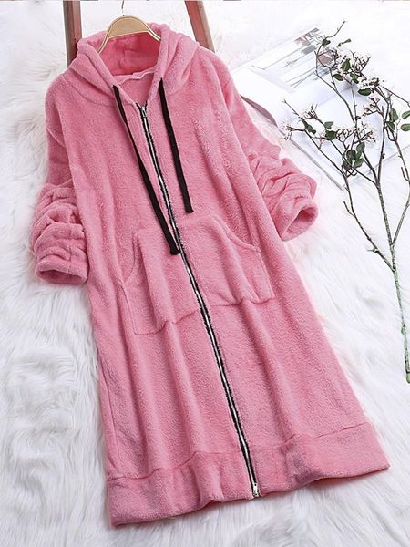 women's hoodies & sweatshirts women autumn winter casual thick velvet hoodie sweatshirt loose warm long jacket solid fleece zipper coat, Black
women's hoodies & sweatshirts women autumn winter casual thick velvet hoodie sweatshirt loose warm long jacket solid fleece zipper coat, Black