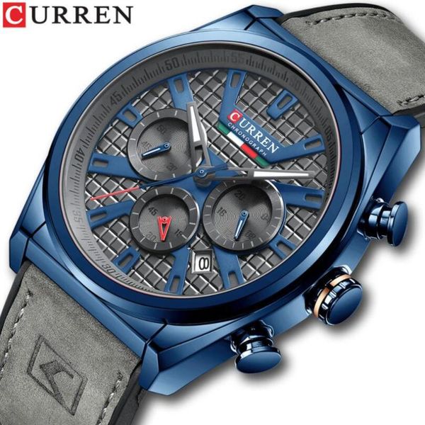 wristwatches curren fashion leather quartz wrist watches for men 2021luxury chronograph with luminous hands clock male, Slivery;brown
wristwatches curren fashion leather quartz wrist watches for men 2021luxury chronograph with luminous hands clock male, Slivery;brown