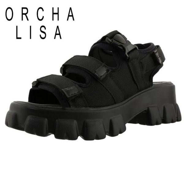 dress shoes orchalisa fashion 2021 ladies sandals clip toe heels thick bottom mesh hook&loop big size 33-46 casual summer breathable b2556, Black
dress shoes orchalisa fashion 2021 ladies sandals clip toe heels thick bottom mesh hook&loop big size 33-46 casual summer breathable b2556, Black