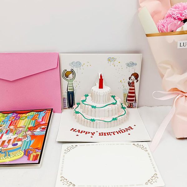 year greeting card year's day 3diy 3d folding birthday cake festival creative gift valentine's pair cards
year greeting card year's day 3diy 3d folding birthday cake festival creative gift valentine's pair cards