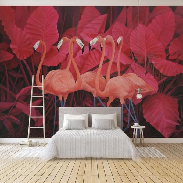 wallpapers milofi custom large wallpaper mural 3d minimalist red tropical plant leaves flamingo background
wallpapers milofi custom large wallpaper mural 3d minimalist red tropical plant leaves flamingo background