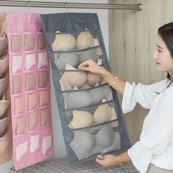 storage boxes & bins double-sided wardrobe organizer foldable hanging shelf rack for underwear space-saving clothes hangers door closet bags
storage boxes & bins double-sided wardrobe organizer foldable hanging shelf rack for underwear space-saving clothes hangers door closet bags