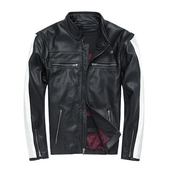 men's leather & faux mens spliced overcoat men jacket black cowskin vintage jackets for cowhide coat motorcycle
men's leather & faux mens spliced overcoat men jacket black cowskin vintage jackets for cowhide coat motorcycle