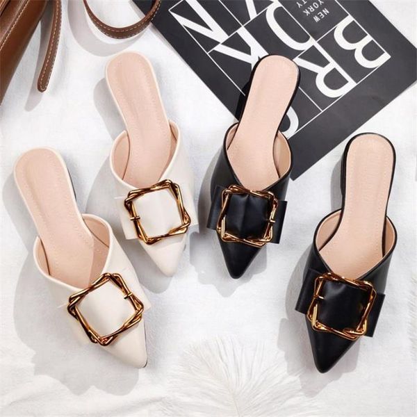 women's pointed toe flat mules shoes ladies fashion outdoor slippers female stylish sandals non-slip house slides plus size34-42, Black
women's pointed toe flat mules shoes ladies fashion outdoor slippers female stylish sandals non-slip house slides plus size34-42, Black