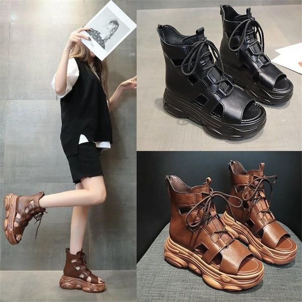 roman sandals female 2021 summer fashion fish mouth thick-soled hollow fairy style casual heightening sports, Black
roman sandals female 2021 summer fashion fish mouth thick-soled hollow fairy style casual heightening sports, Black