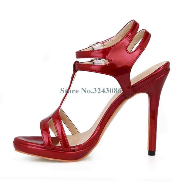 red silver black gold patent leather stiletto heel sandals open toe narrow band summer shoes ventilate women
red silver black gold patent leather stiletto heel sandals open toe narrow band summer shoes ventilate women
