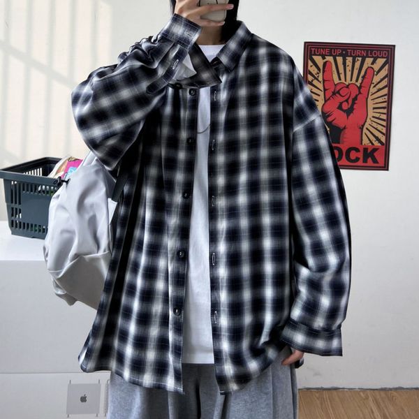 shirts spring and autumn cotton plaid men's fashion retro casual shirt men streetwear korean loose long-sleeved shirts mens -3xl, White;black
shirts spring and autumn cotton plaid men's fashion retro casual shirt men streetwear korean loose long-sleeved shirts mens -3xl, White;black