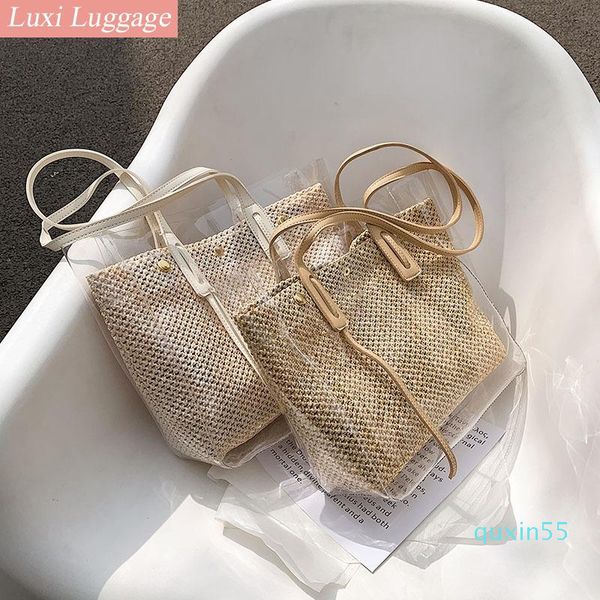 evening bags 2021 design luxury handbag women transparent bucket bag clear pvc weave female crossbody messenger
evening bags 2021 design luxury handbag women transparent bucket bag clear pvc weave female crossbody messenger