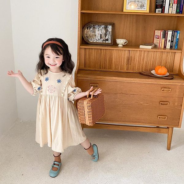 baby girl clothes embroidery dress 2021 summer princess court style korean party girl's dresses, Red;yellow
baby girl clothes embroidery dress 2021 summer princess court style korean party girl's dresses, Red;yellow