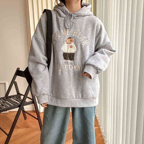 2 colors 2020 autumn and winter 3d cartoon embroidery plus velvet thicking hoodies womens sweatshirts pullovers (f4122), Black
2 colors 2020 autumn and winter 3d cartoon embroidery plus velvet thicking hoodies womens sweatshirts pullovers (f4122), Black