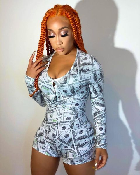 women's jumpsuits & rompers 2021 women deep v-neck sleepwear jumpsuit button bodycon bodysuit shorts romper leotard long sleeve print, Black;white
women's jumpsuits & rompers 2021 women deep v-neck sleepwear jumpsuit button bodycon bodysuit shorts romper leotard long sleeve print, Black;white