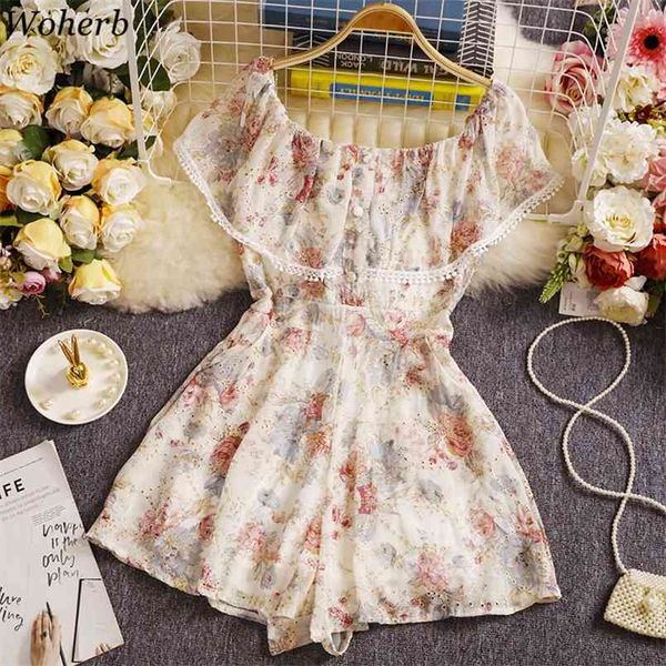 womens slash neck jumpsuit summer sweet playsuit ruffle floral high waist wide leg short fashion chiffon romper 210519, Black;white
womens slash neck jumpsuit summer sweet playsuit ruffle floral high waist wide leg short fashion chiffon romper 210519, Black;white
