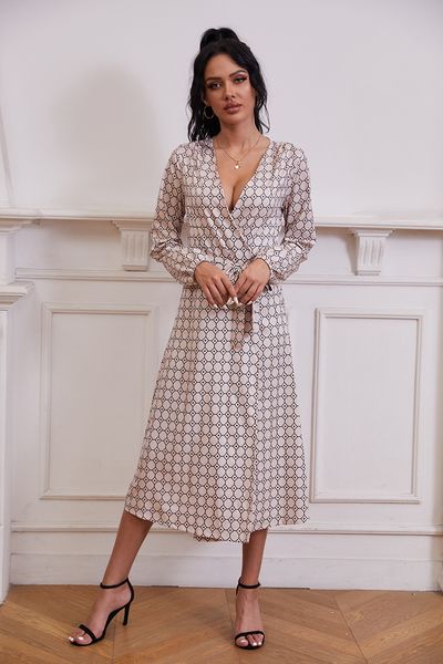 luxury casual drslarge digital dr's 2021 autumn print long sleeve lace up skirt, Black;gray
luxury casual drslarge digital dr's 2021 autumn print long sleeve lace up skirt, Black;gray