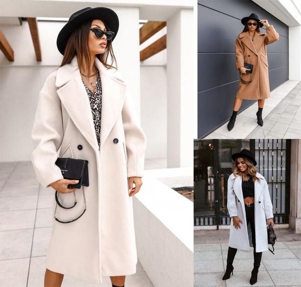 women's wool & blends autumn and winter 2021 long sleeved casual suit collar coat women, Black
women's wool & blends autumn and winter 2021 long sleeved casual suit collar coat women, Black